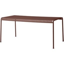 Hay - Table rectangulaire Palissade - Rouge - Acier - Designer Ronan & Erwan Bouroullec