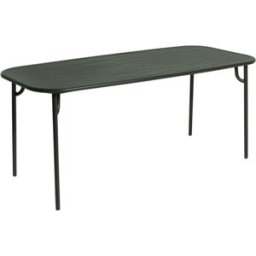 Petite Friture - Table rectangulaire Week-end - Vert - Aluminium thermolaqué époxy - Designer Studio BrichetZiegler