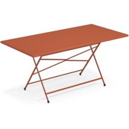 Emu - Table rectangulaire Arc en Ciel - Rouge - Acier verni