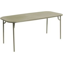 Petite Friture - Table rectangulaire Week-end - Vert - Aluminium thermolaqué époxy - Designer Studio BrichetZiegler