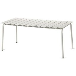 valerie objects - Table rectangulaire Outdoor - Blanc - Aluminium thermolaqué - Designer Maarten Baas