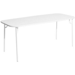 Petite Friture - Table rectangulaire Week-end - Blanc - Aluminium thermolaqué époxy - Designer Studio BrichetZiegler