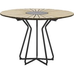 Houe - Table ronde Circle - Bois naturel - Métal laqué époxy - Designer Henrik Pedersen