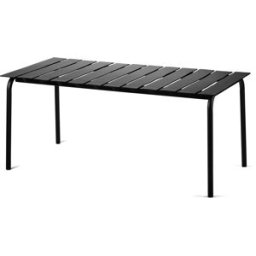 valerie objects - Table rectangulaire Outdoor - Noir - Aluminium thermolaqué - Designer Maarten Baas