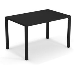 Emu - Table rectangulaire Nova - Noir - Acier verni - Designer Aldo Ciabatti