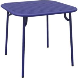 Petite Friture - Table carrée Week-end - Bleu - Aluminium thermolaqué époxy - Designer Studio BrichetZiegler