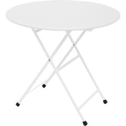Emu - Table ronde Arc en Ciel - Blanc - Acier verni