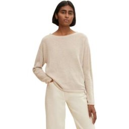 Tom Tailor Pull 1033125 Beige Bubble Structure XL Femme