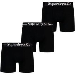 Superdry Boxers M3110480a 3 Unités Black / Black / Black M Homme