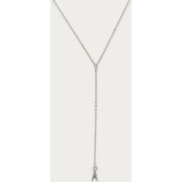 Long collier en Y à initiale avec strass My Jewellery Argenté One size femme