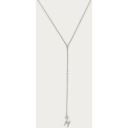 Long collier en Y à initiale avec strass My Jewellery Argenté One size femme
