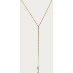 Long collier en Y à initiale avec strass My Jewellery Doré One size femme