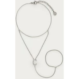 Chaîne de main à initiale avec strass My Jewellery Argenté One size femme