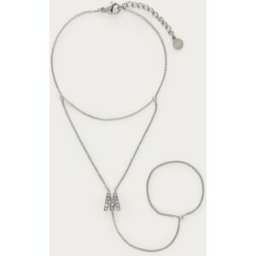 Chaîne de main à initiale avec strass My Jewellery Argenté One size femme