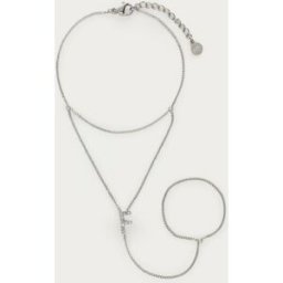 Chaîne de main à initiale avec strass My Jewellery Argenté One size femme