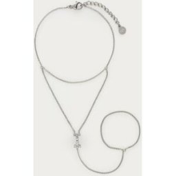 Chaîne de main à initiale avec strass My Jewellery Argenté One size femme