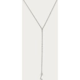 Long collier en Y à initiale avec strass My Jewellery Argenté One size femme