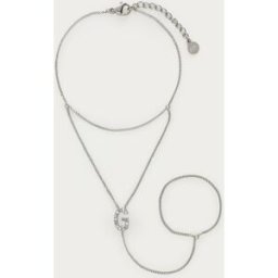 Chaîne de main à initiale avec strass My Jewellery Argenté One size femme