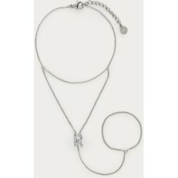 Chaîne de main à initiale avec strass My Jewellery Argenté One size femme
