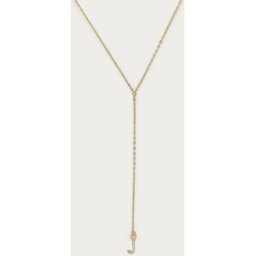 Long collier en Y à initiale avec strass My Jewellery Doré One size femme