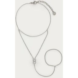 Chaîne de main à initiale avec strass My Jewellery Argenté One size femme