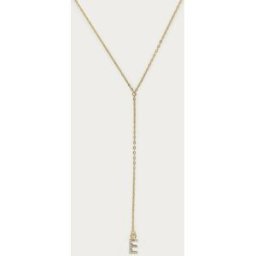 Long collier en Y à initiale avec strass My Jewellery Doré One size femme