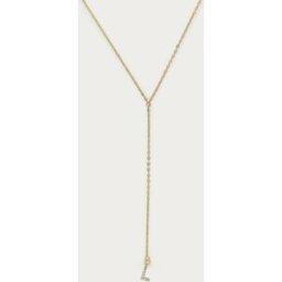 Long collier en Y à initiale avec strass My Jewellery Doré One size femme