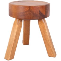 Tabouret rond en pin brun chaud 32,5 x 30,5 x 32,5 cm AML - Frama