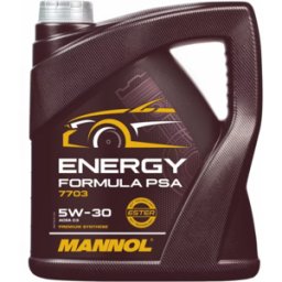MANNOL - Huile moteur synthétique 5W-30 Energy Formula OEM PSA - bidon de 4 litres - MN7703-4