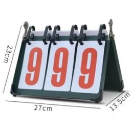 INF Tableau à bascule 3 chiffres – PVC et cadre en acier épaissi, étanche et pliable pour compétitions