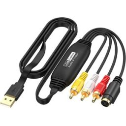 INF Carte d'acquisition vidéo USB - Entrée CVBS et S-Video, capture 1080P UVC, YUV422/MJPEG, audio USB 96KHz