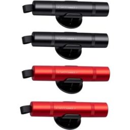 INF Set de 4 Casse-vitre pour Voiture - Marteau d'urgence en alliage d'aluminium avec coupe-ceinture intégré et percuteur à