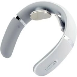 INF Masseur de cou Bluetooth télécommandé avec EMS, thermothérapie, 10 modes et 16 niveaux – Masseur cervical ergonomique en U,