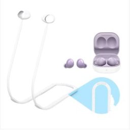 INF Cordon Anti-Perte en Silicone pour Écouteurs Bluetooth Samsung Galaxy Buds 2 Blanc