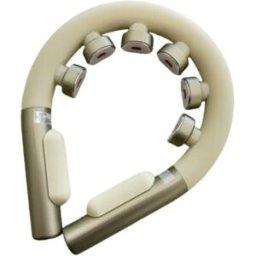 INF Masseur de cou intelligent en U - EMS + vibration, chauffage, 10 modes, 16 niveaux, télécommande et guide vocal Or