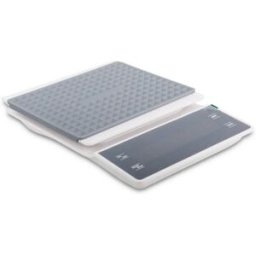 INF Balance de café pour versement alimentée par piles avec pad isolant, précision 3kg, écran LED, minuteur et tare