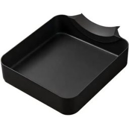 INF Plateau de drainage pour machine à laver – Bac de récupération en ABS avec plaque déflectrice pour protection du sol, Le noir