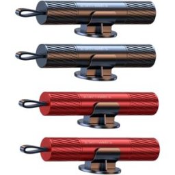 INF Ensemble Brise-vitre Voiture avec Marteau de Sécurité Cannelé et Coupe-ceinture intégré - Lot de 4 avec Support et Verre de