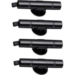 INF Pack de 4 Marteaux d'urgence pour voiture - aluminium avec coupe-ceinture et brise-vitre à ressort Le noir