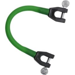 INF Connecteur de spatules de ski - Clip élastique d'entraînement pour débutants, Latex+PET+pièces métalliques, Longueur 22.5cm Vert