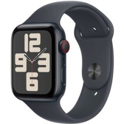 Apple Watch Se Gps + Cellular 44mm Boîtier Midnight Aluminium Bracelet Midnight Sport Band M/l