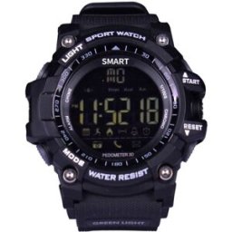 Montre Connectée Bluetooth Bracelet Sport Cadran Écran Lcd Ip67 50 M Noir Yonis
