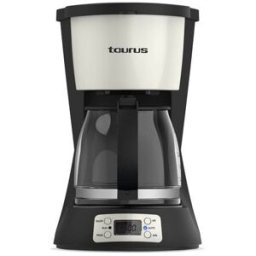 Machine À Café Filtre Taurus Comptoir Black, Cream Colour Ground Coffee 12 Tasses