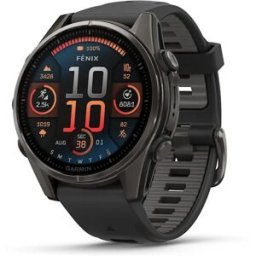 Garmin Fenix 8 3,3 Cm (1.3") Amoled 43 Mm Numérique 416 X 416 Pixels Écran Tactile Noir Wifi Gps (satellite)