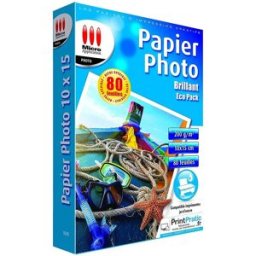 Eco Pack 80 Feuilles Papier Photo Brillant Micro Application 10x15