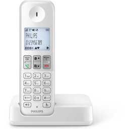 Philips D2501w/34 Téléphone Téléphone Dect Identification De L'appelant Blanc