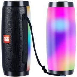 Enceinte Bluetooth Portable Lumineuse Autonomie 3h Puissance 10w Micro Sd Fm Noir Yonis