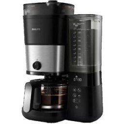 Cafetière Espresso Philips Hd7900/50 Moulin À Café Intégré Noir Et Argent 1,25 Litre