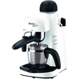 Machine À Expresso Amica Comptoir Black, White Ground Coffee 4 Tasses