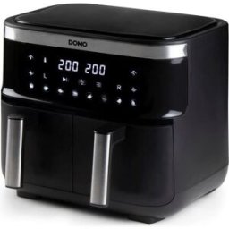 DOMO Friteuse A Air Chaud - Do537fr - 2 X 4 L - 85° A 200° - 8 Programmes Automatiques